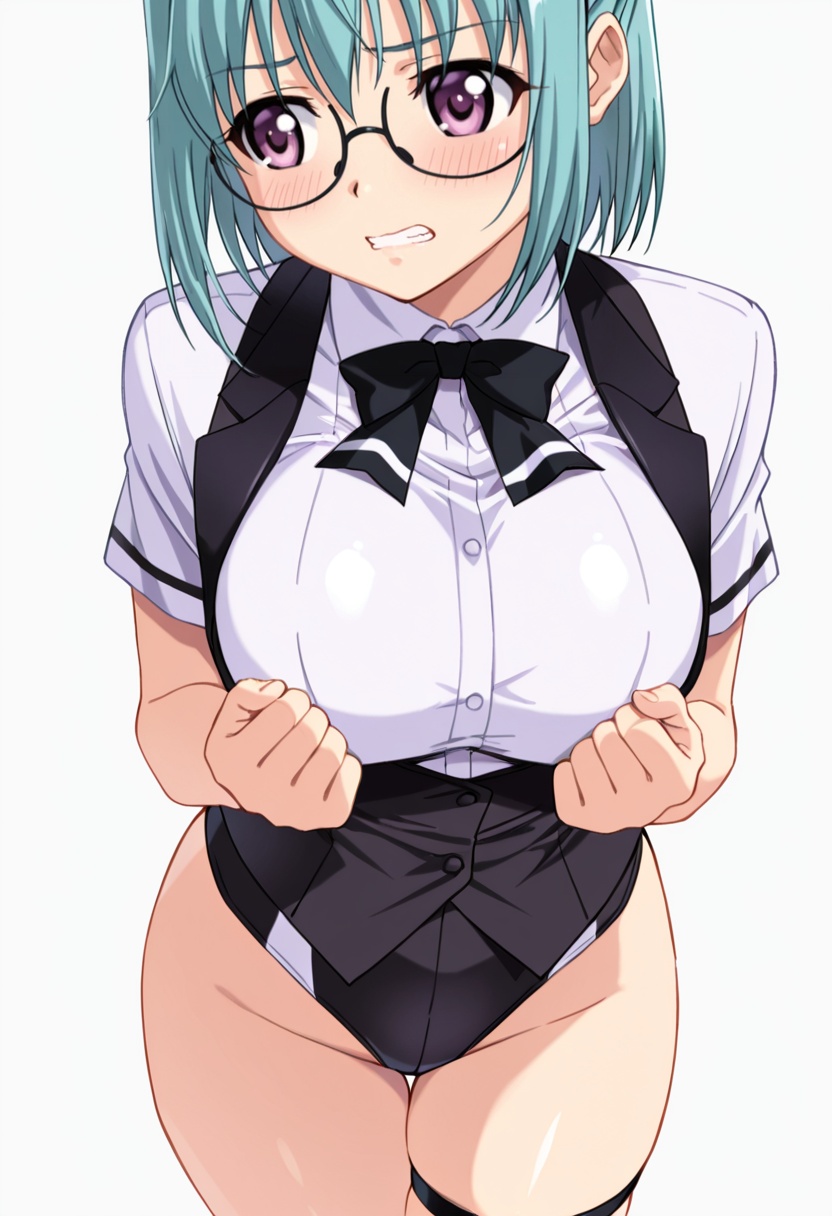 suzuran_cnr,  1girl,  glasses on Tensor.Art