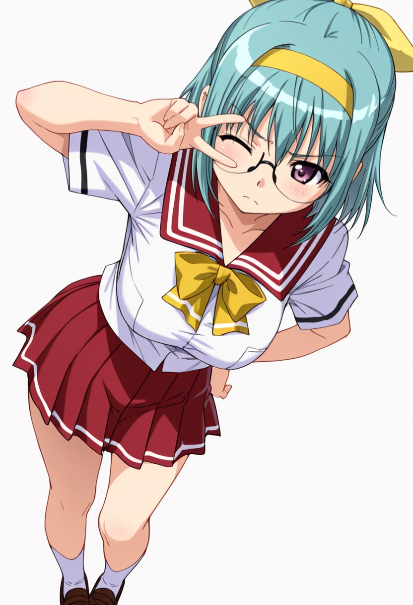 suzuran_cnr,  1girl,  glasses on Tensor.Art