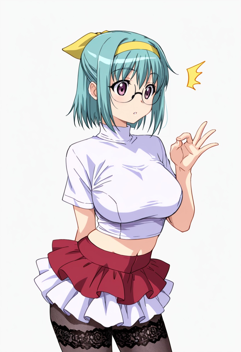 suzuran_cnr,  1girl,  glasses on Tensor.Art