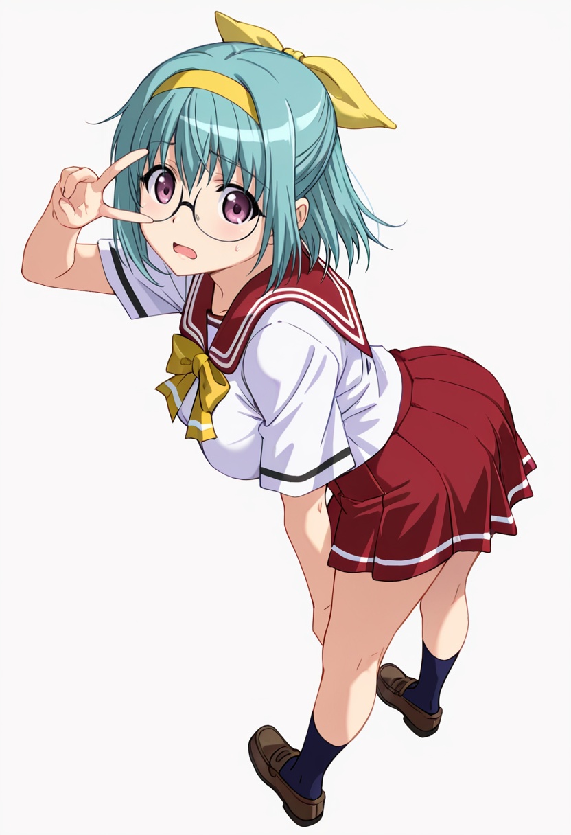 suzuran_cnr,  1girl,  glasses on Tensor.Art