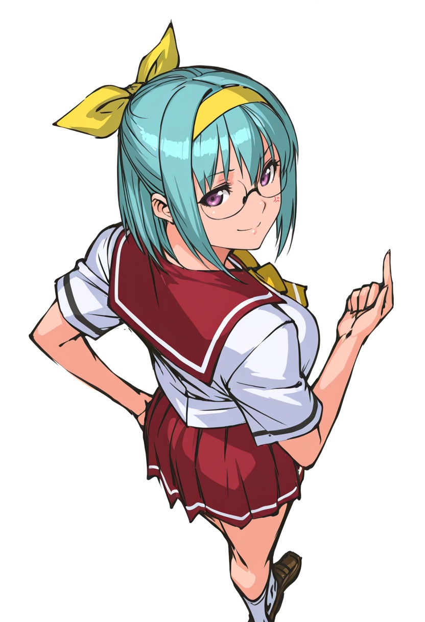 suzuran_cnr,  1girl,  glasses on Tensor.Art
