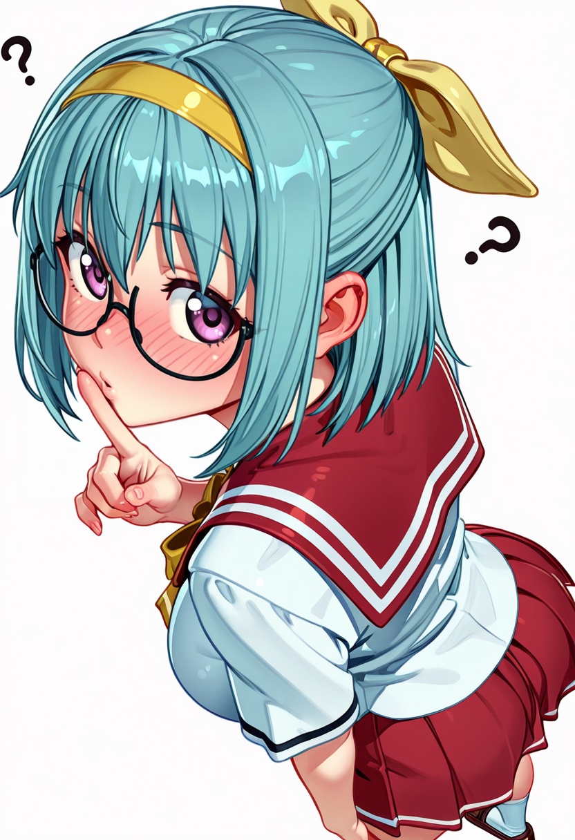 suzuran_cnr,  1girl,  glasses on Tensor.Art