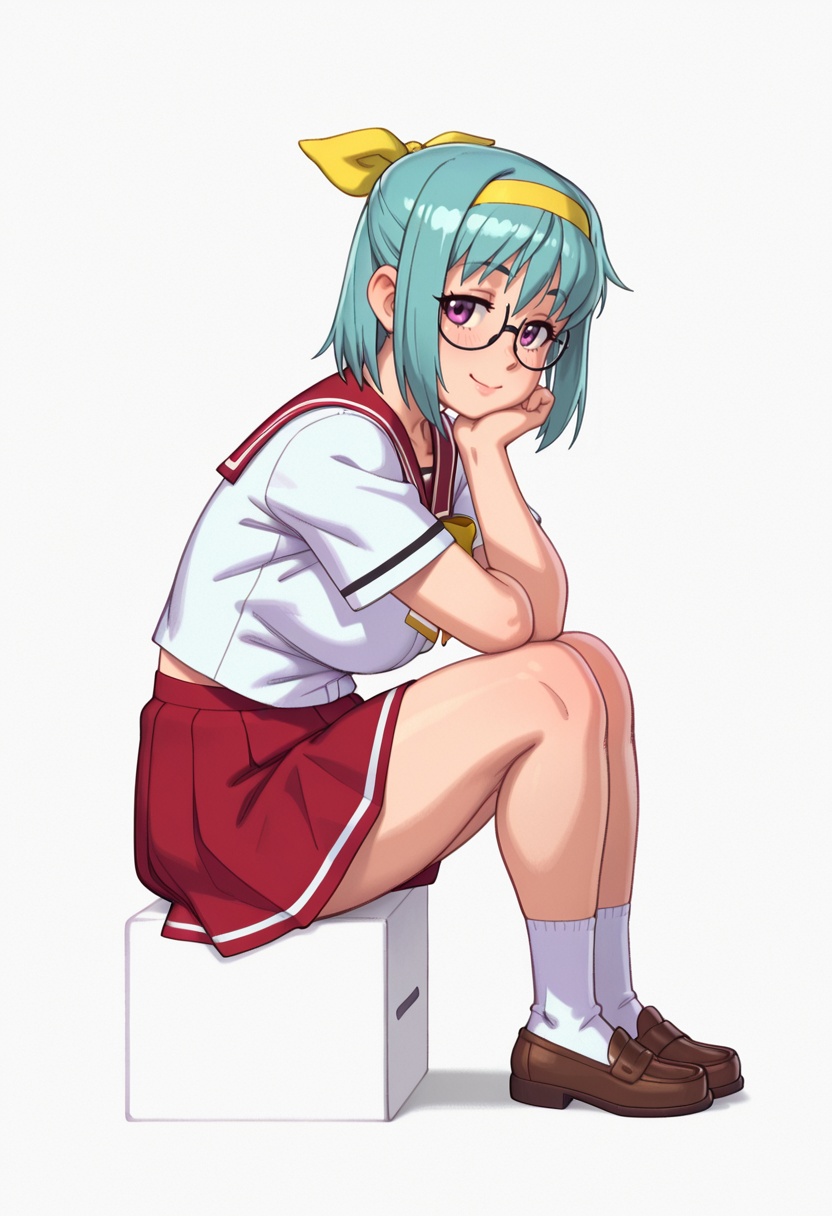 suzuran_cnr,  1girl,  glasses on Tensor.Art