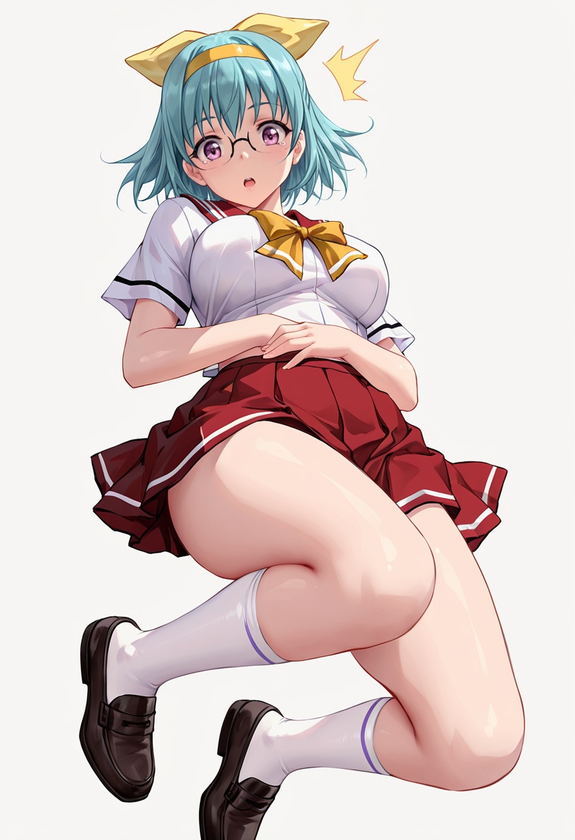 suzuran_cnr,  1girl,  glasses on Tensor.Art