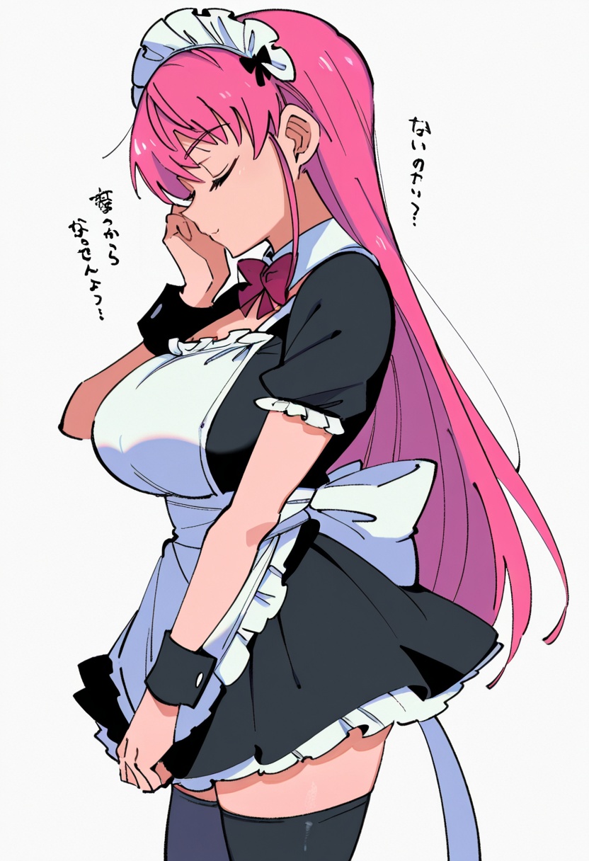 akina_cnr,  1girl,  pink hair on Tensor.Art