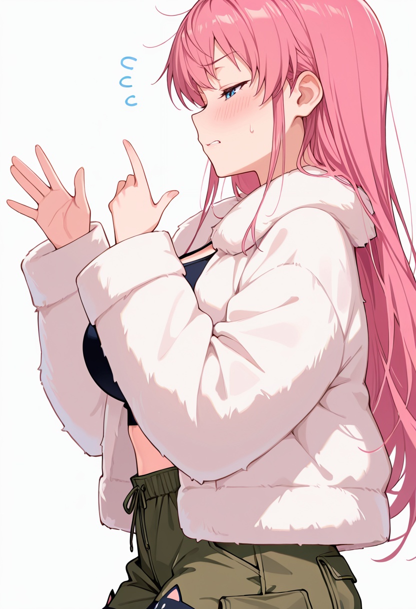 akina_cnr,  1girl,  pink hair on Tensor.Art