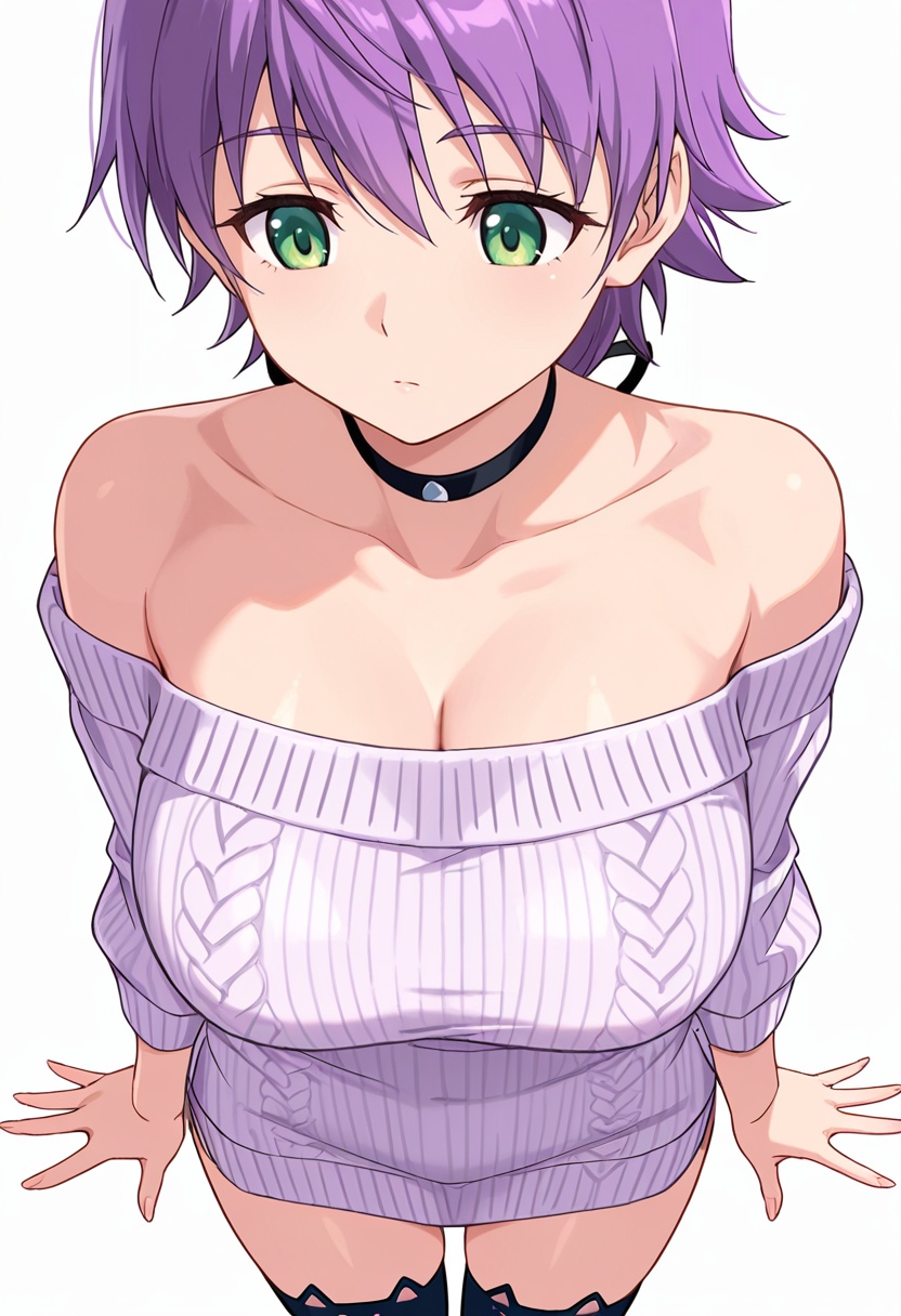 natsumi_cnr,  1girl,  purple hair on Tensor.Art