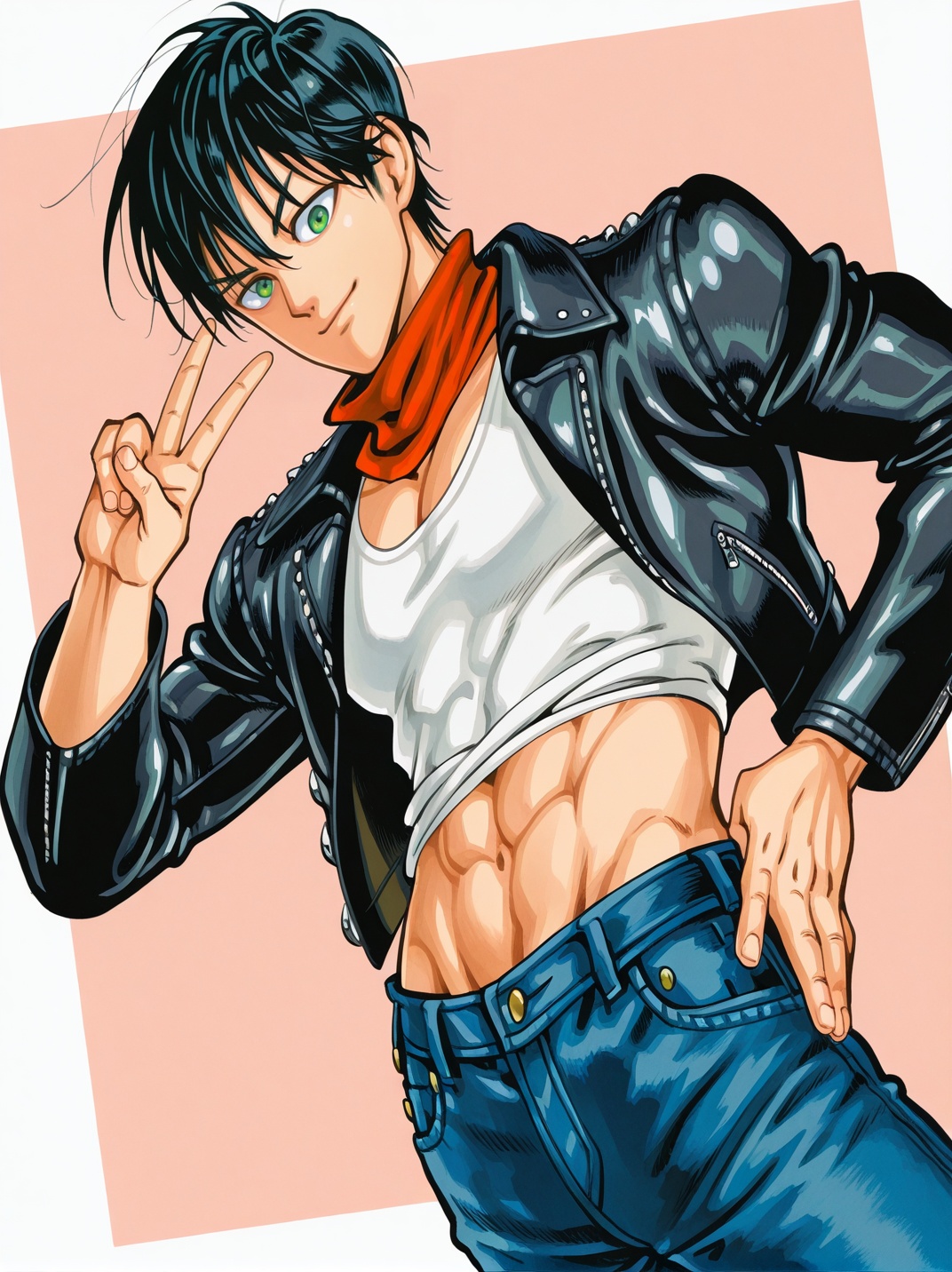 MurataXL,  1boy,  dynamic pose on Tensor.Art