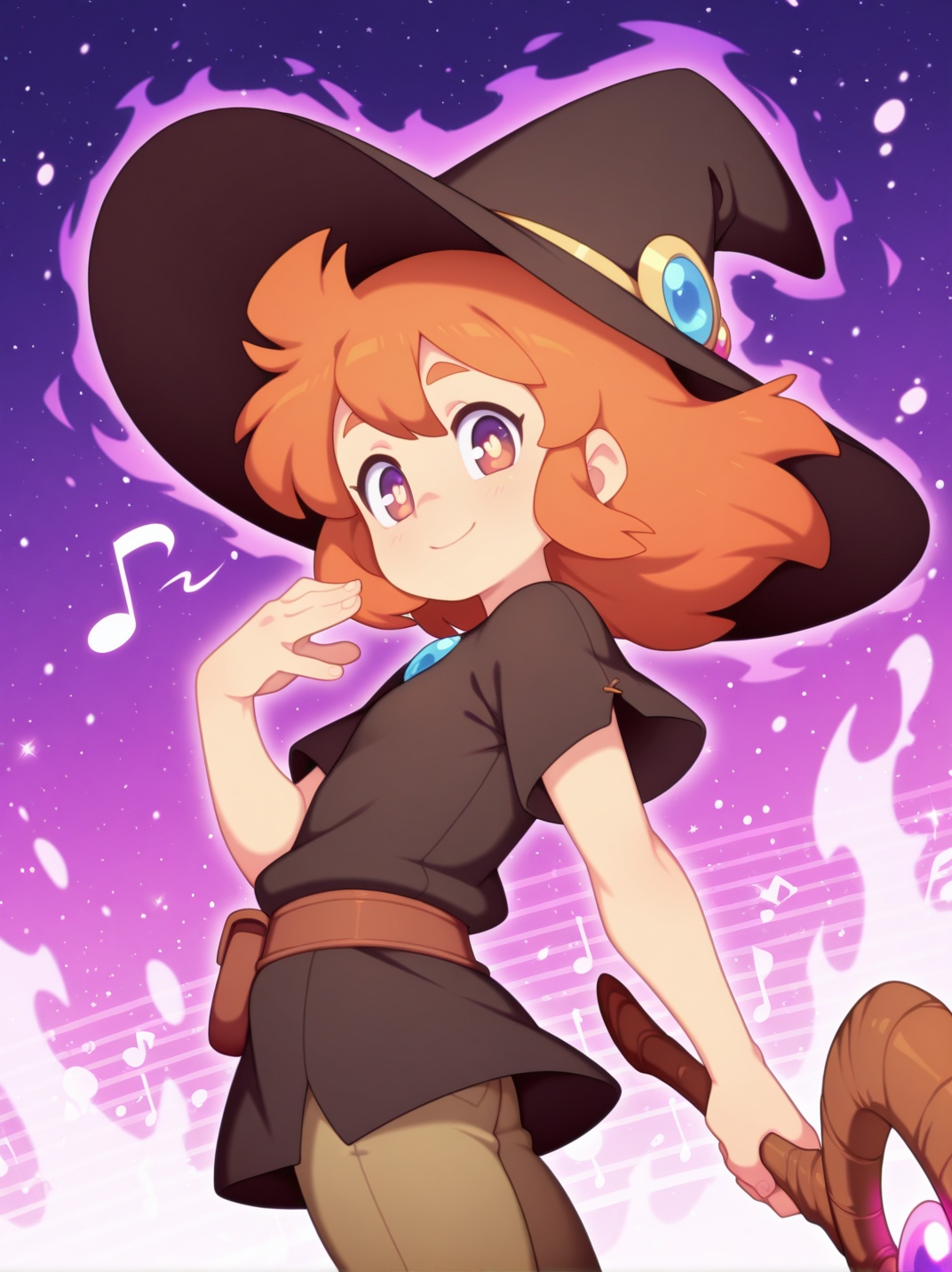 BlueBreedXL,  cute girl,  musical note on Tensor.Art