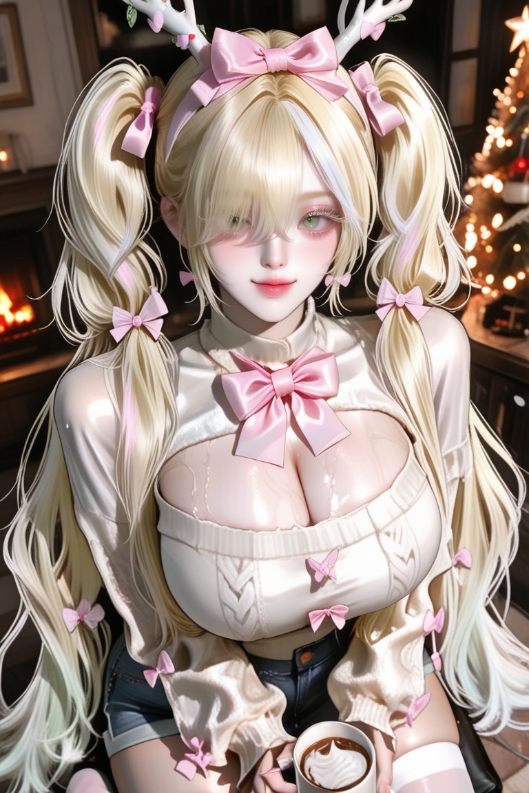 1 woman with very long hair,  big eyes,  Jade green eyes on Tensor.Art