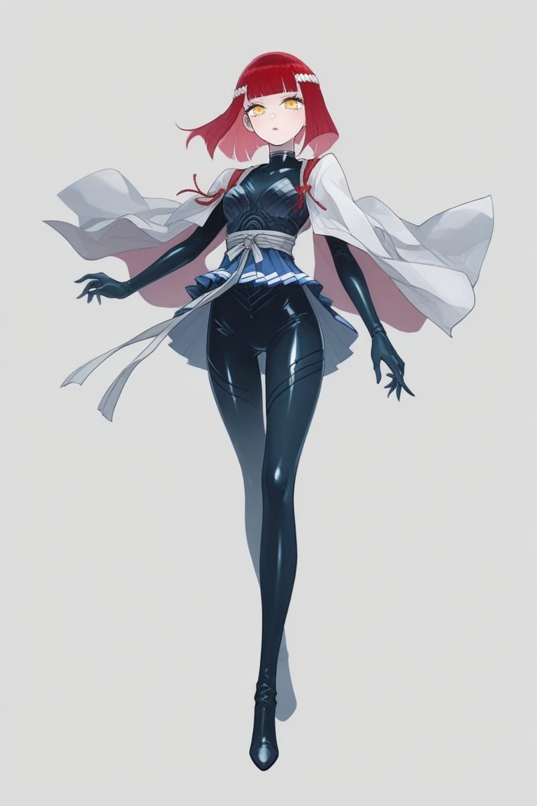 hibari_esashi,  red hair,  yellow eyes on Tensor.Art