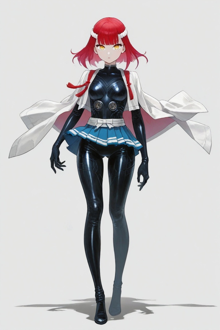 hibari_esashi,  red hair,  yellow eyes on Tensor.Art