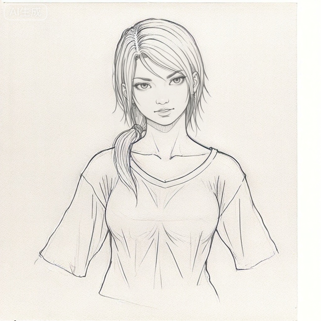 masterpiece, best quality,solo,white background,simple_background,artist:houcuogu,houcuogu_style,monochrome,traditional media,sketch
