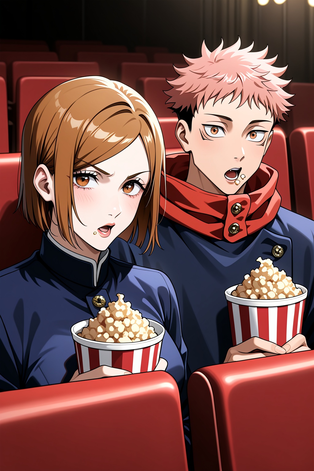 1boy and 1girl(itadori yuuji,  kugisaki nobara,  jujutsu kaisen) side by side on Tensor.Art