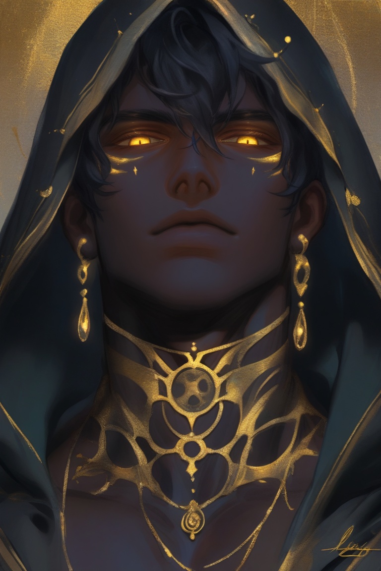 solo,  looking at viewer,  black hair on Tensor.Art