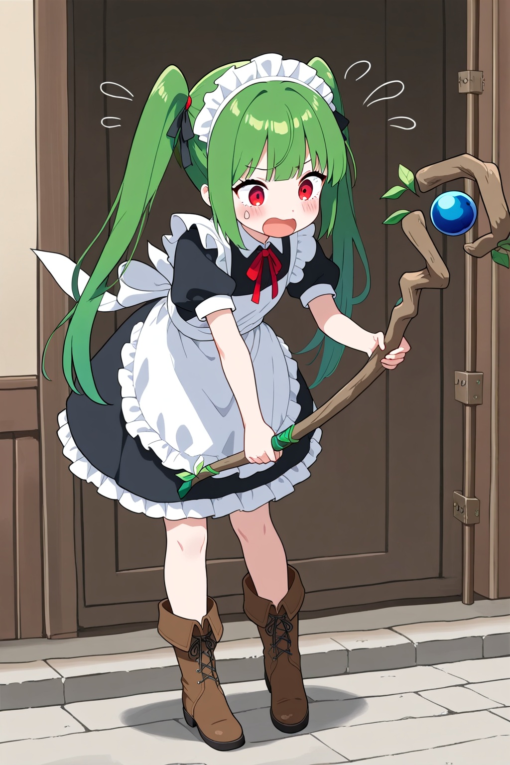 frills,  staff,  bangs on Tensor.Art