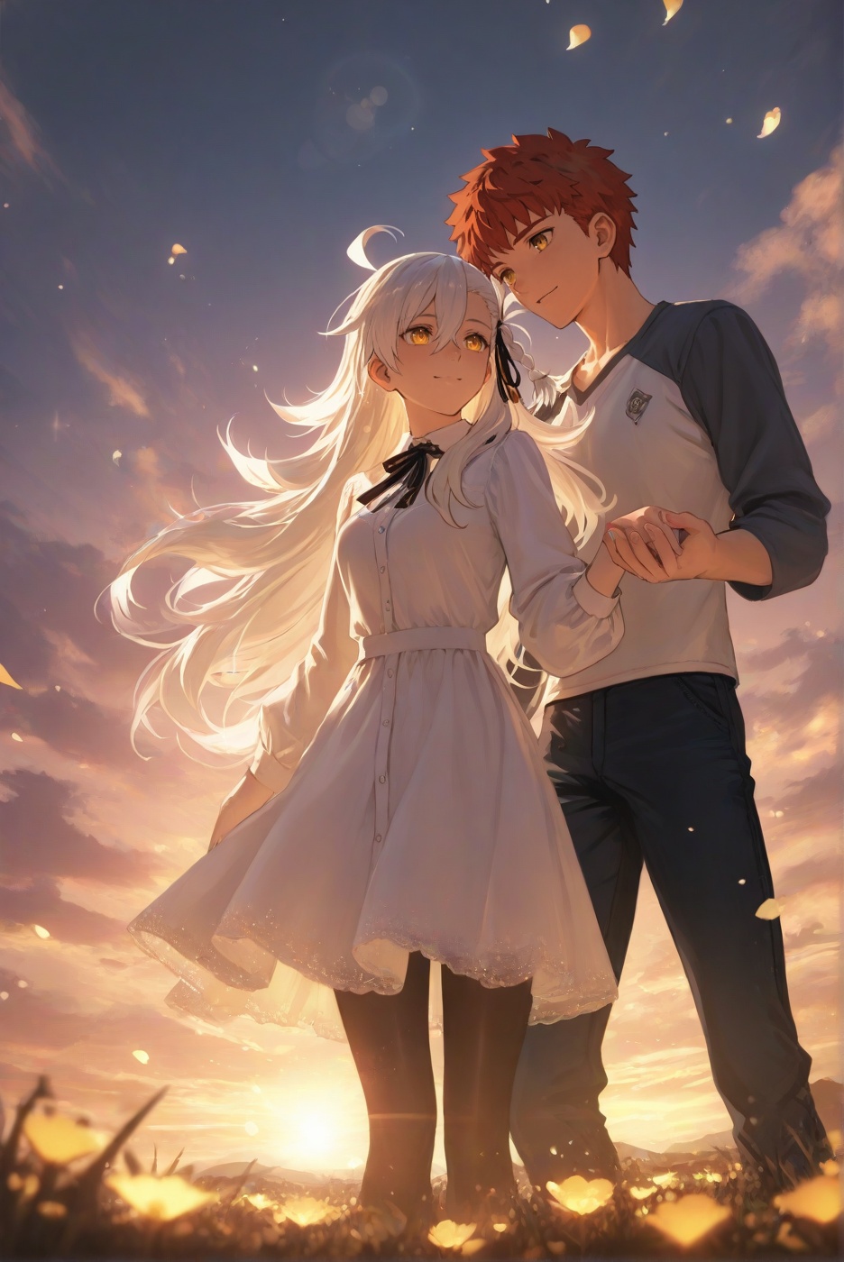 emiya shirou,  1boy,  red hair on Tensor.Art