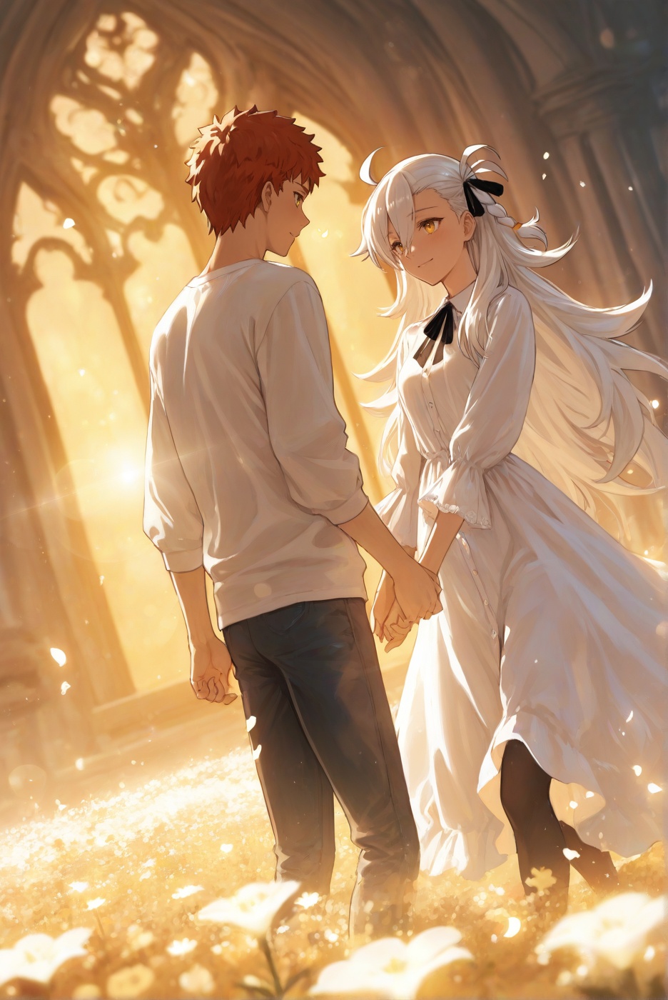 emiya shirou,  1boy,  red hair on Tensor.Art