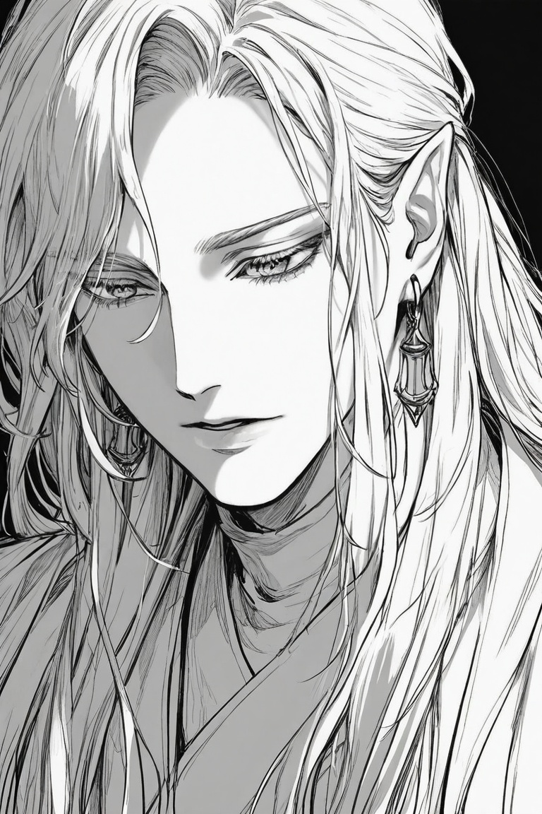 solo,  long hair,  simple background on Tensor.Art