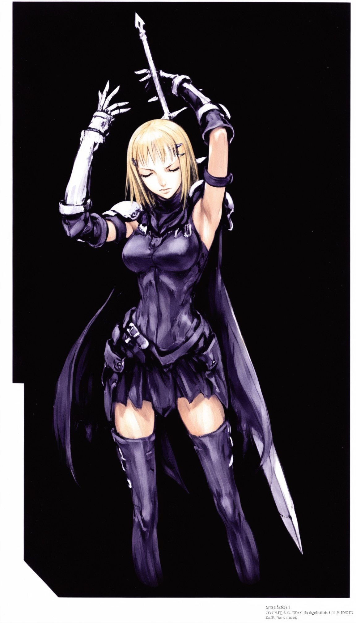 n1h31,  claymore manga by norihiro yagi,  1girl on Tensor.Art