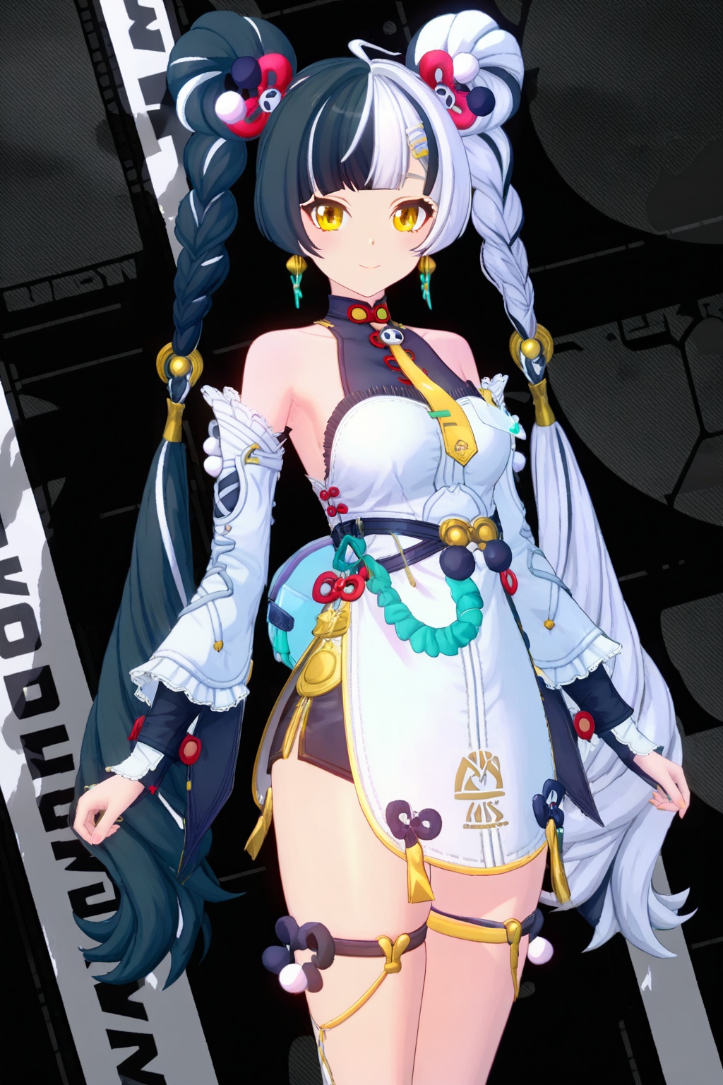 Dialyn/(zenless zone zero/),  1girl,  black hair on Tensor.Art