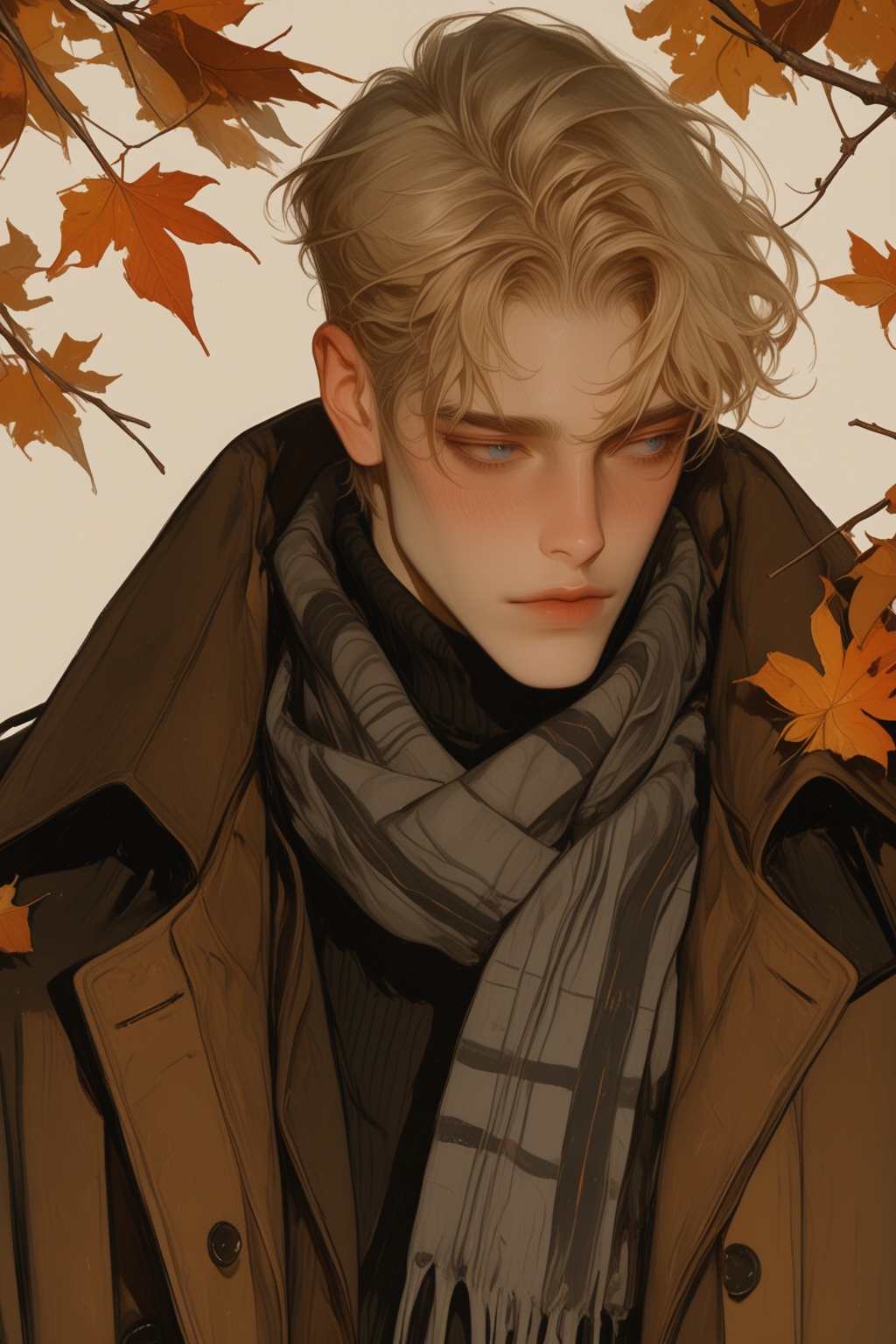 1boy,  blush,  short hair on Tensor.Art