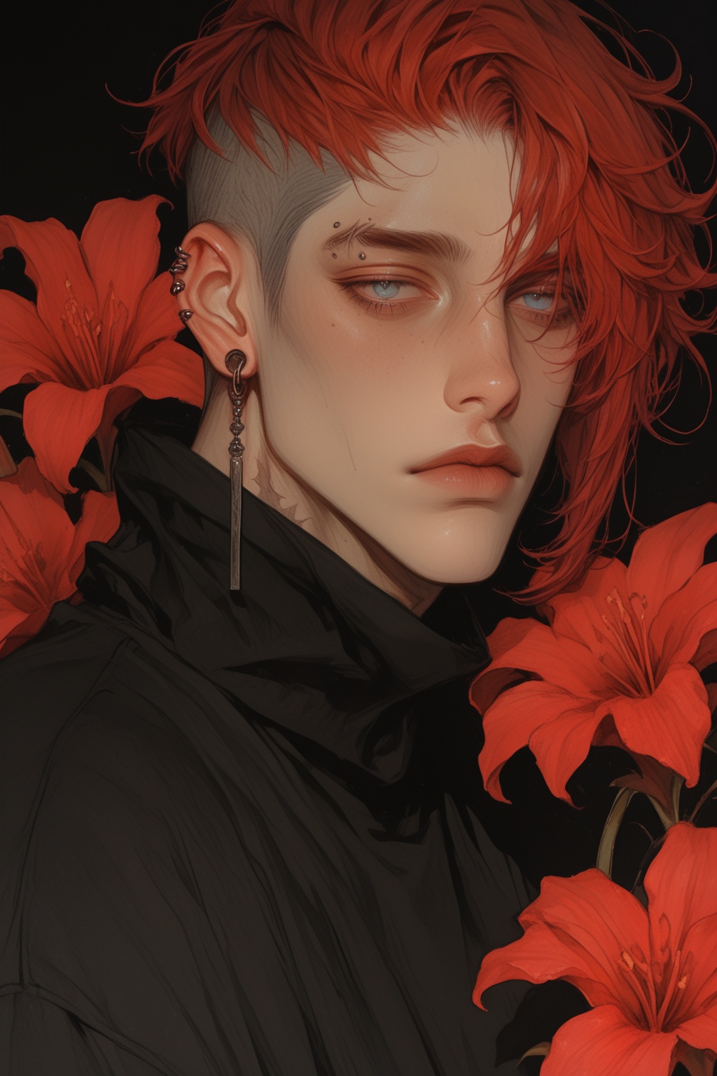 1boy,  looking at viewer,  short hair on Tensor.Art