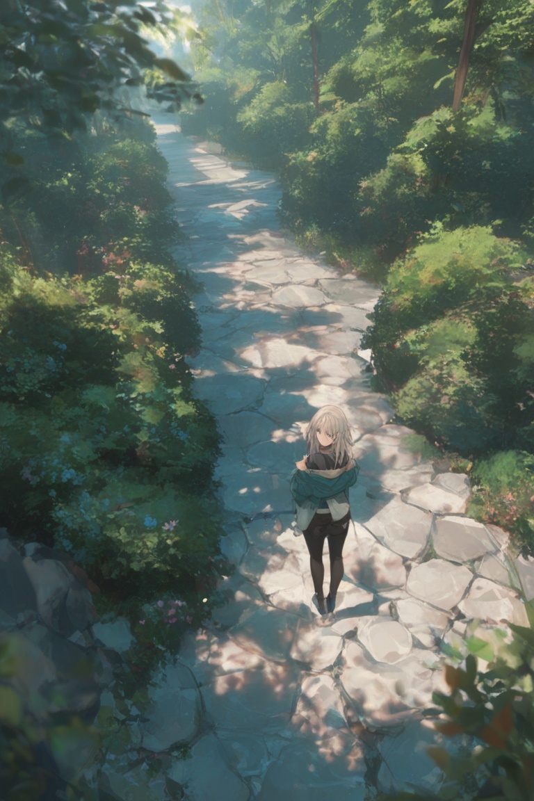 1girl,  casual outfit,  from behind on Tensor.Art