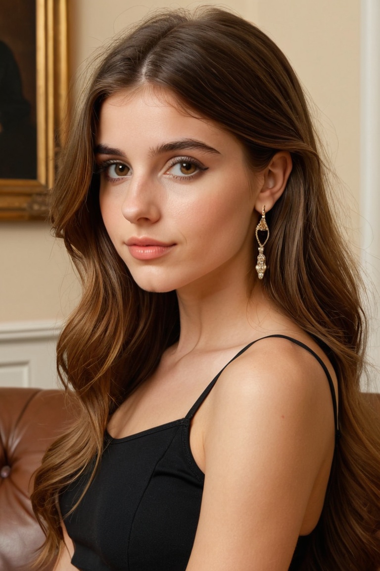Beauty petite,  19 years old,  long haircut on Tensor.Art