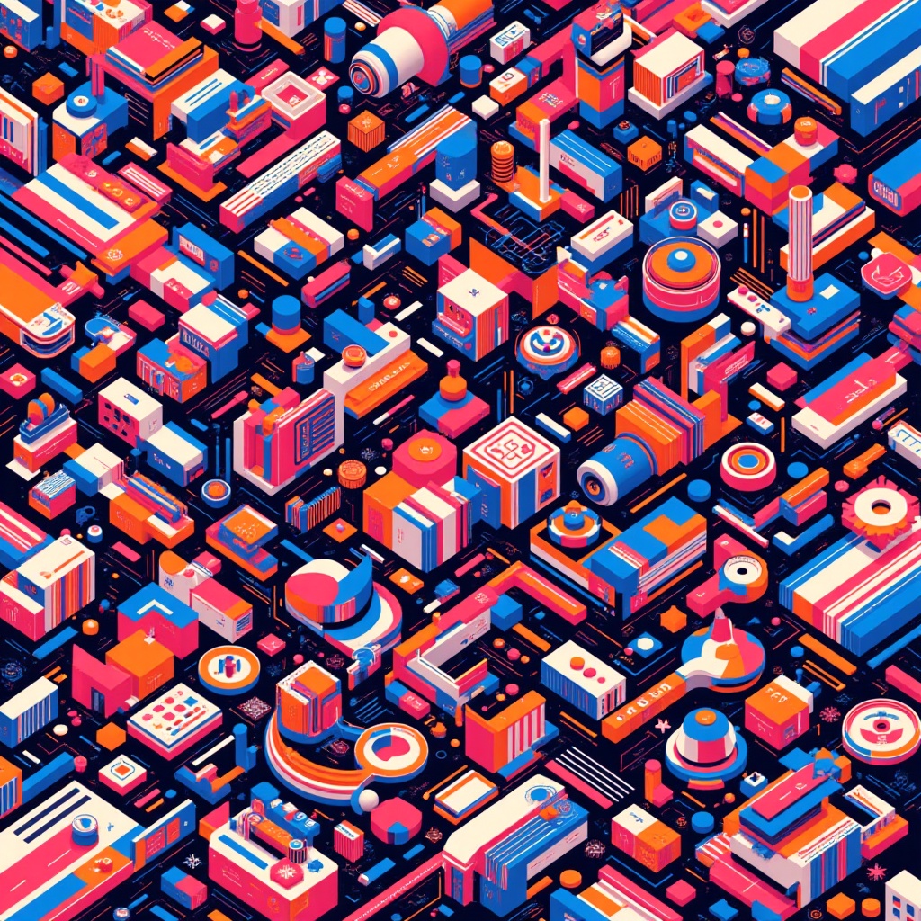 neon,  geometric,  chaotic on Tensor.Art