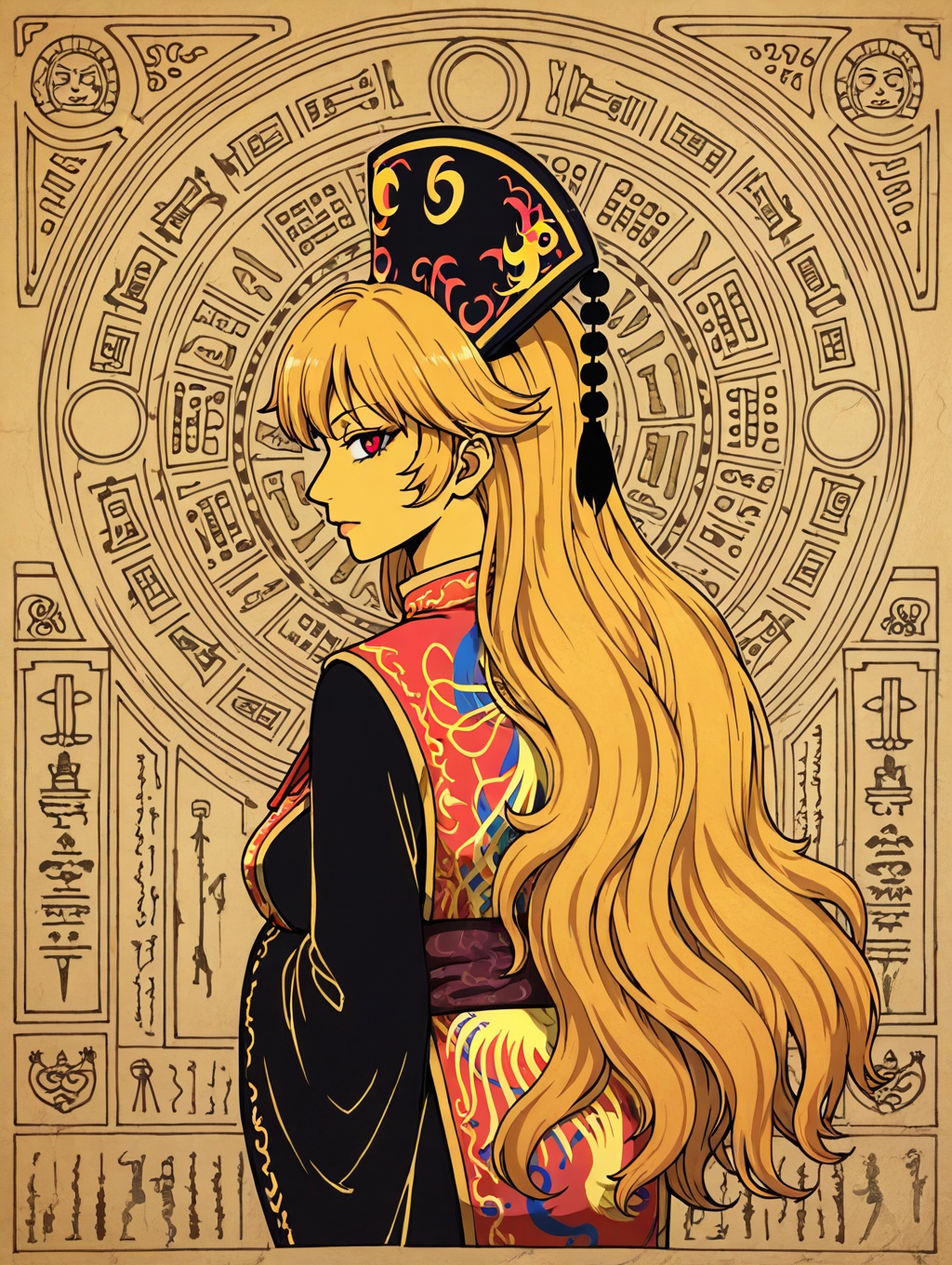 masterpiece,  best quality,  hieroglyphics on Tensor.Art