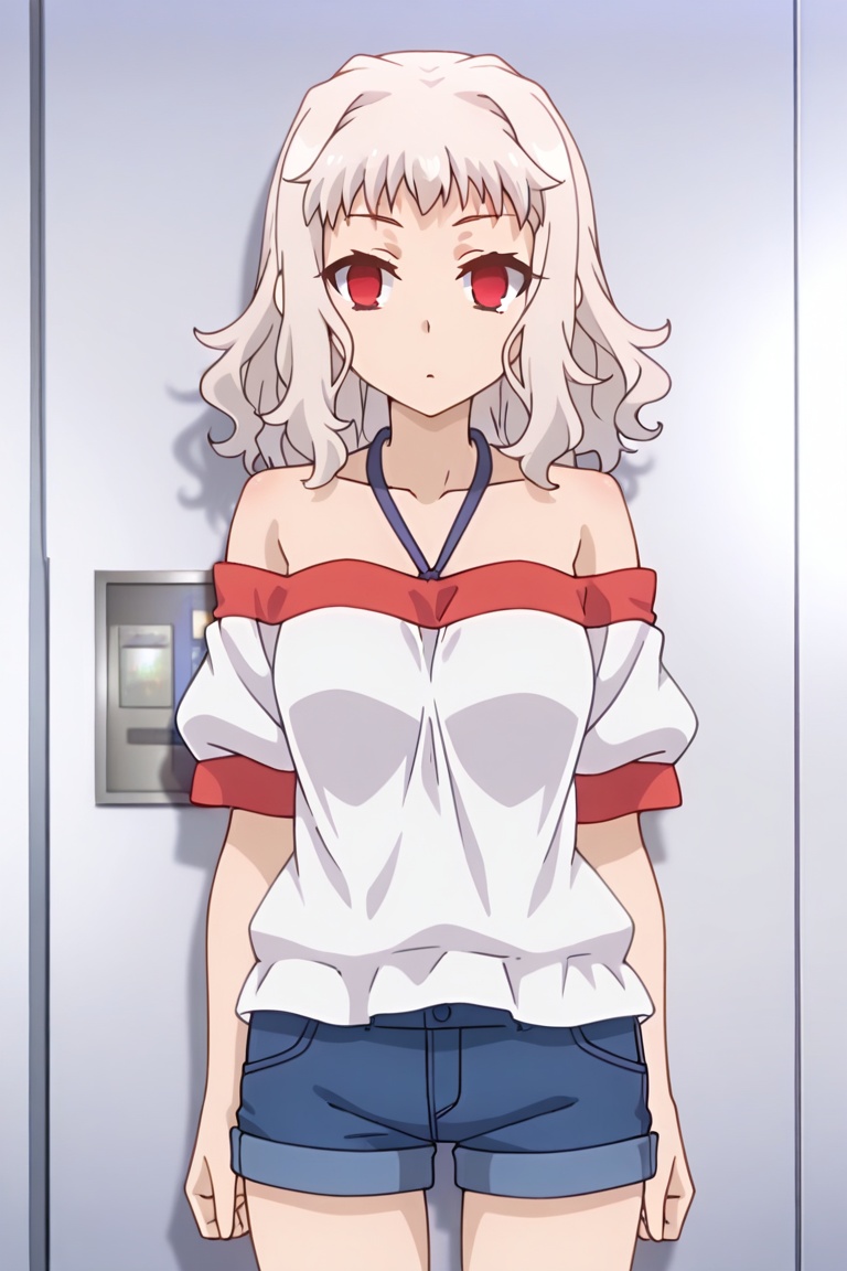 lizfate,  red eyes,  white hair on Tensor.Art
