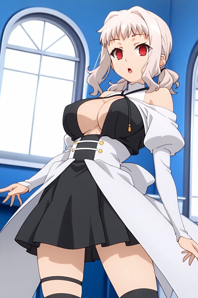 lizfate,  white hair,  low twintails on Tensor.Art