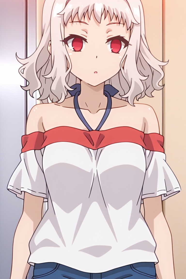 lizfate,  red eyes,  white hair on Tensor.Art