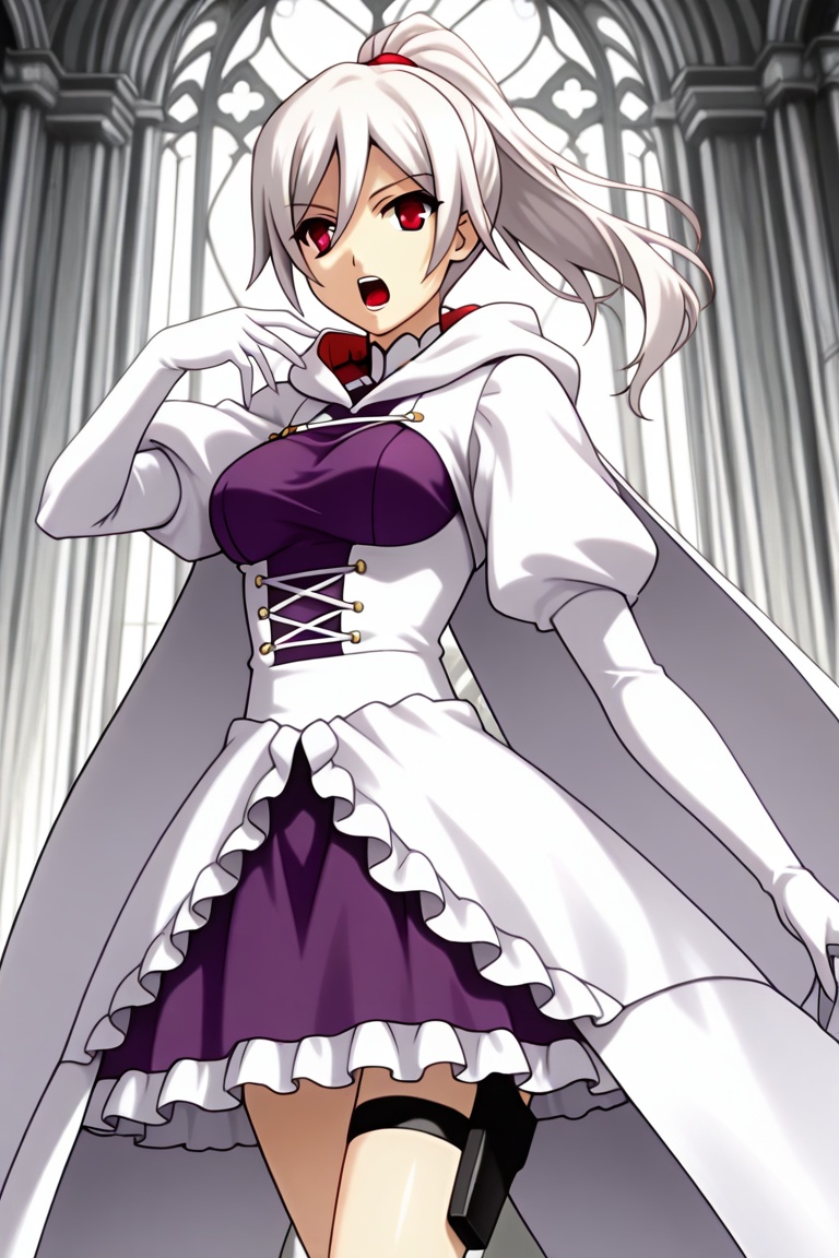 sellafk,  long hair,  white hair on Tensor.Art