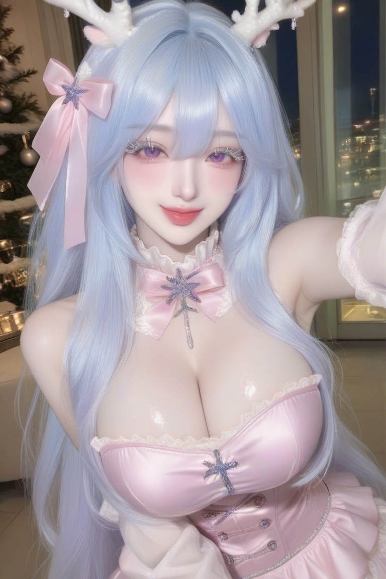 reaching viewer perspective,  intimate selfie-like angle,  upper body leaning slightly forward as if closing the distance...