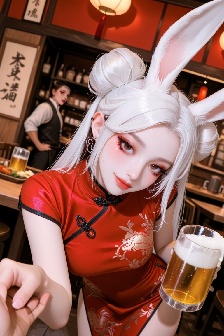 1girl,  solo,  white hair on Tensor.Art