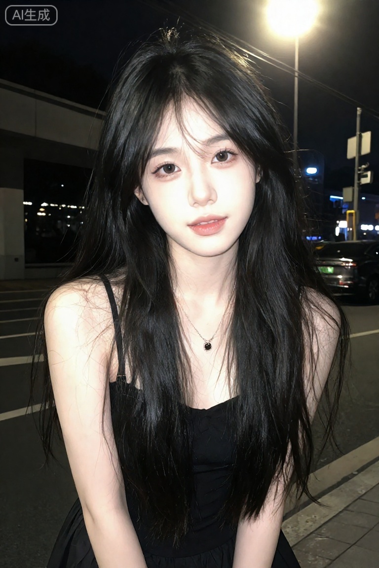 真人写真摄影,采用神秘、安静、清冷、端庄、优雅的风格。模特穿着知性穿搭,展现出小红书甜妹类型的魅力。使用过度曝光,搭配极限视角、超广角和强视角拍摄,捕捉每一个细节。背景是繁华的城市街头,运用富士胶片特有的质感,结合闪光灯和头顶摄影技术,营造出时尚女孩的独特氛围。整体画面呈现出强烈的时尚感和广告摄影的效果,适合发布在各种社交媒体平台上。