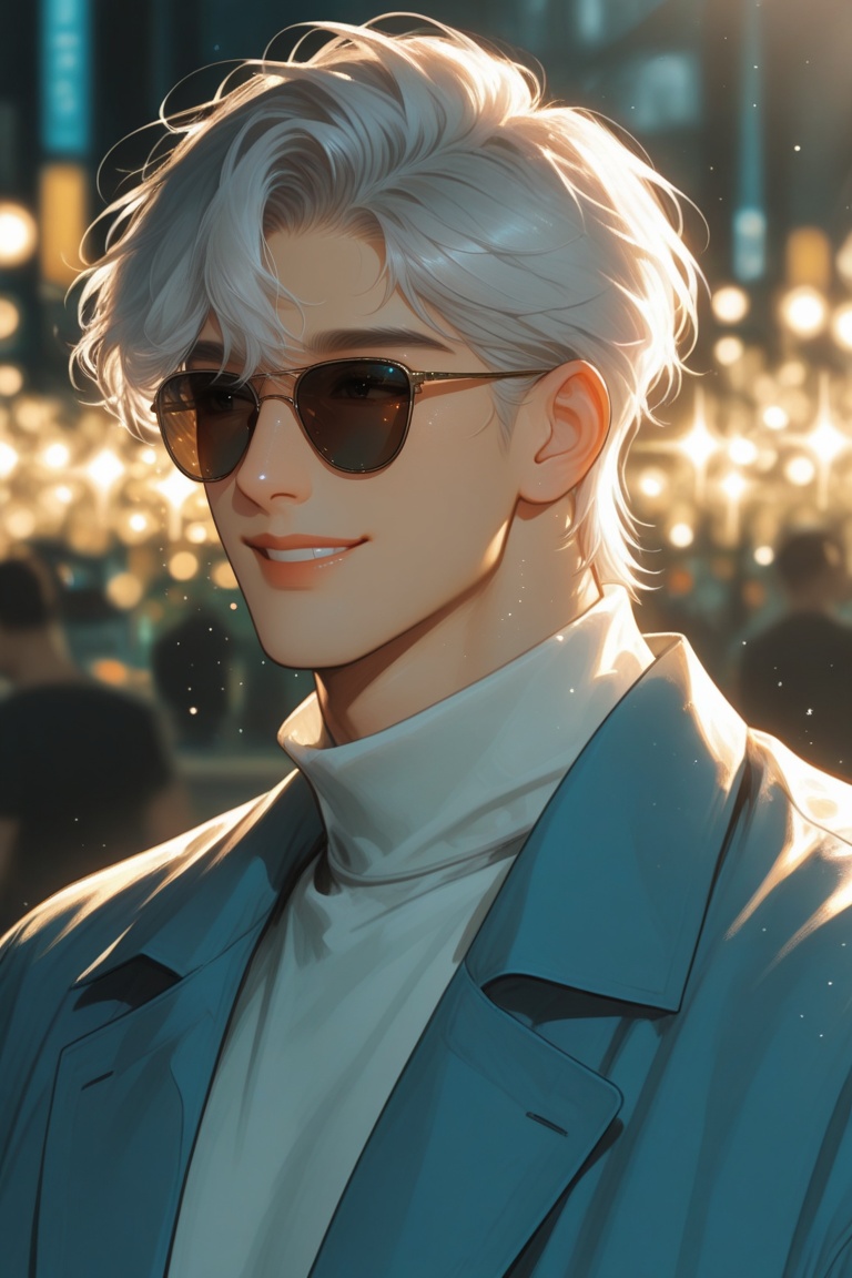 semi-realistic glossy manhwa style,  flat illustration,  cinematic lighting on Tensor.Art