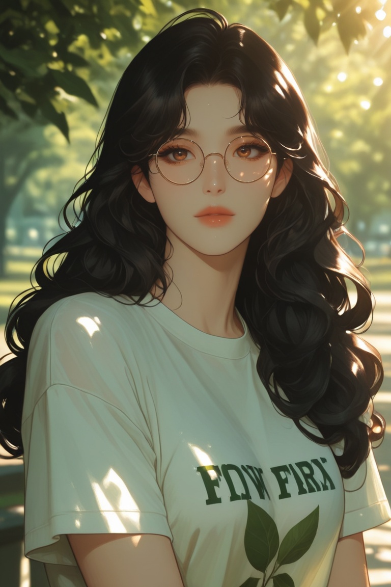 semi-realistic glossy manhwa style,  flat illustration,  cinematic lighting on Tensor.Art