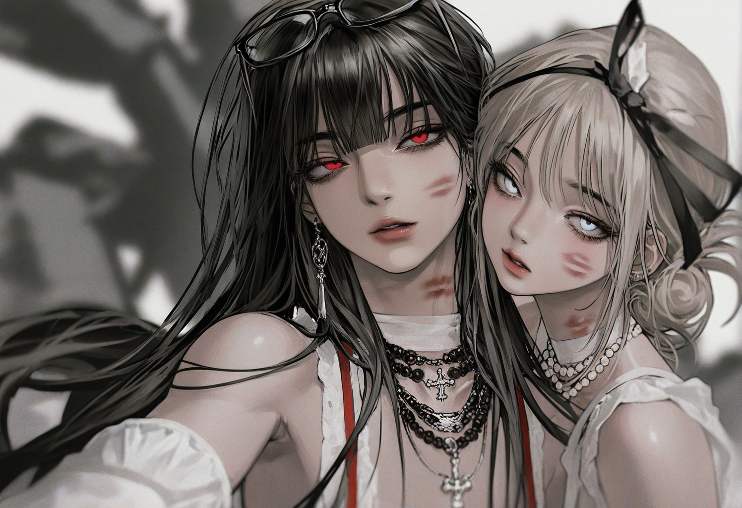 long hair,  looking at viewer,  bangs on Tensor.Art