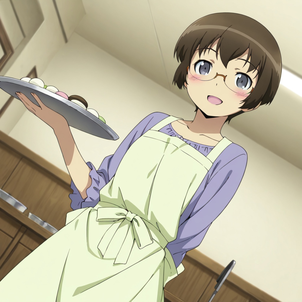 Tamaura manami (Oreimo),  gray eyes,  brown hair on Tensor.Art