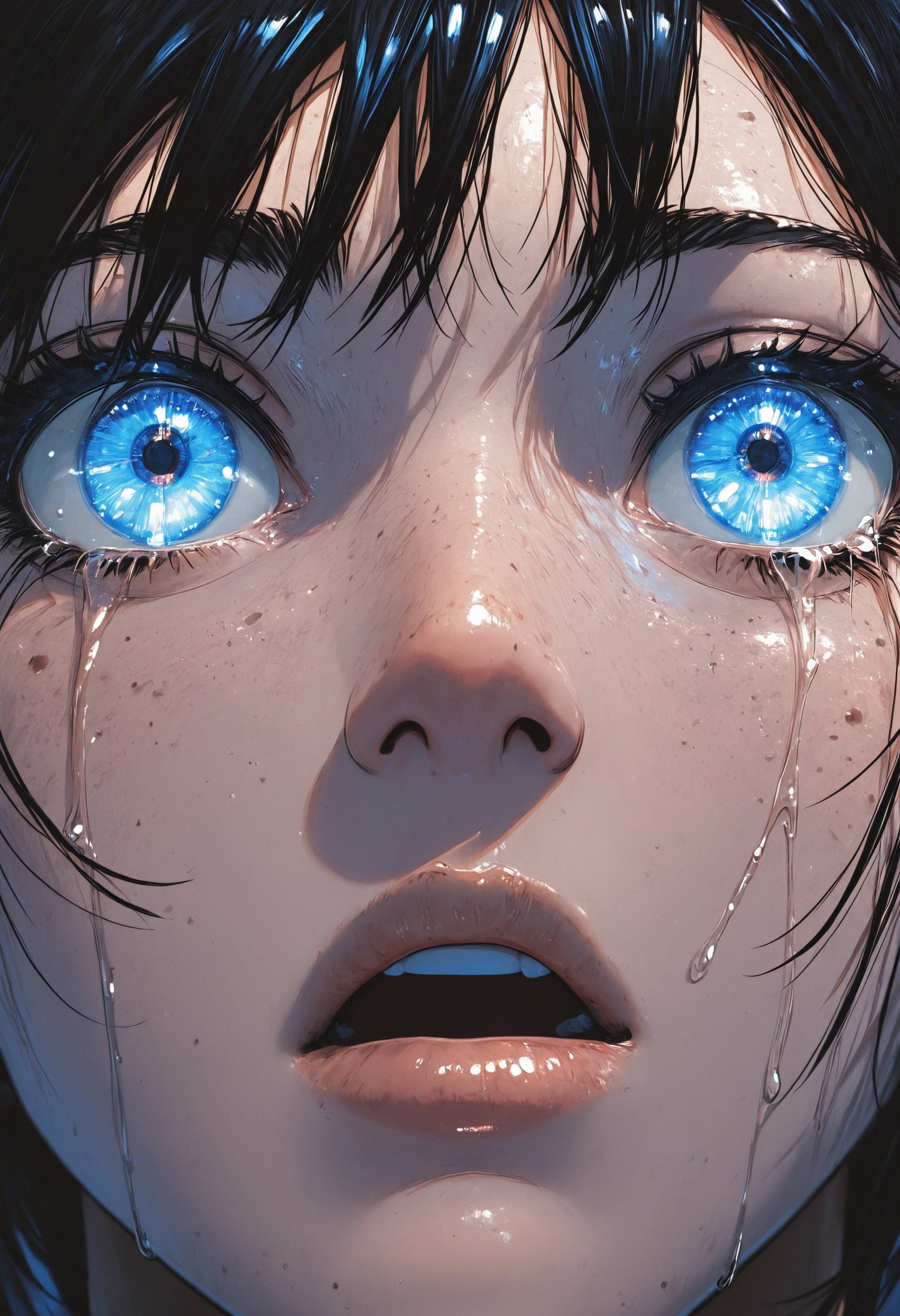 mcht2,  blue eyes,  solo on Tensor.Art