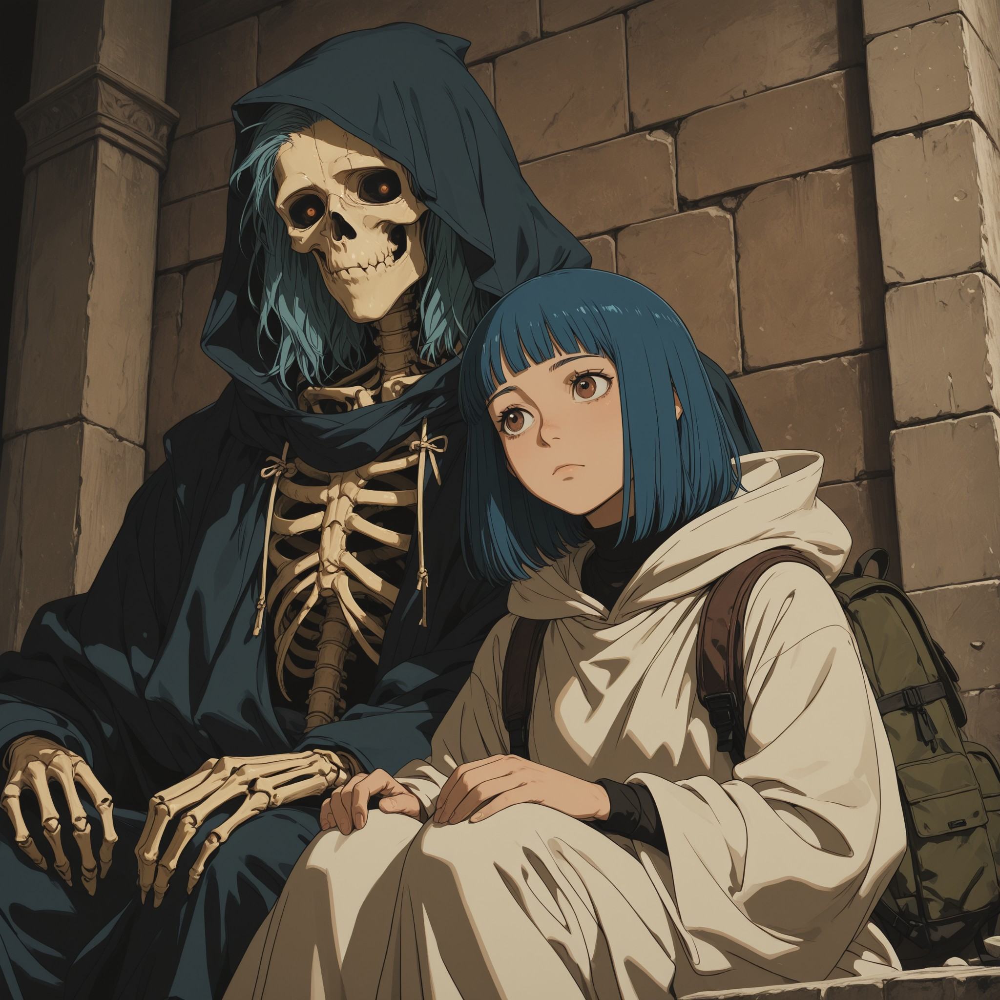 mcht2,  1girl,  blue hair on Tensor.Art