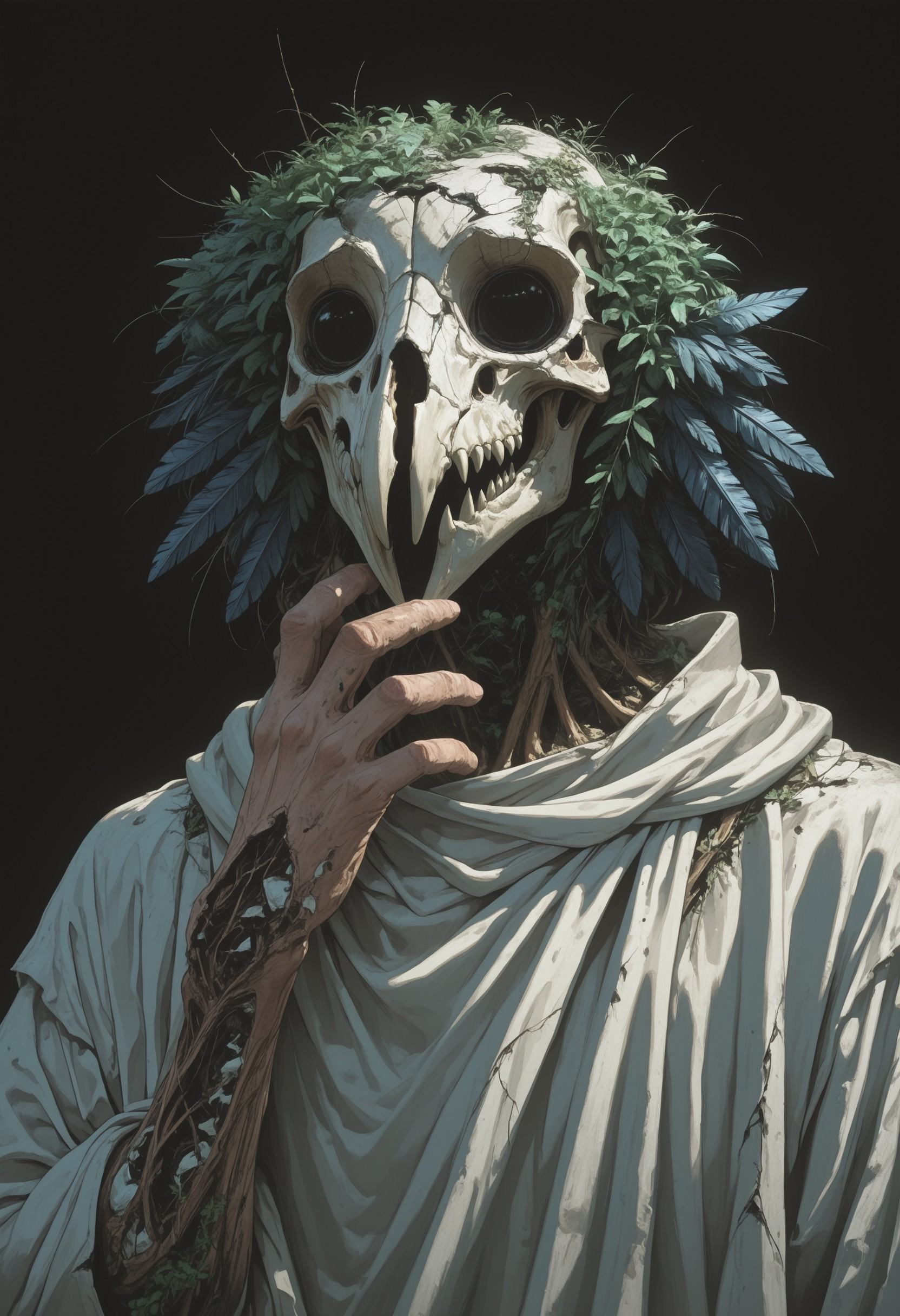 mcht2,  solo,  black background on Tensor.Art