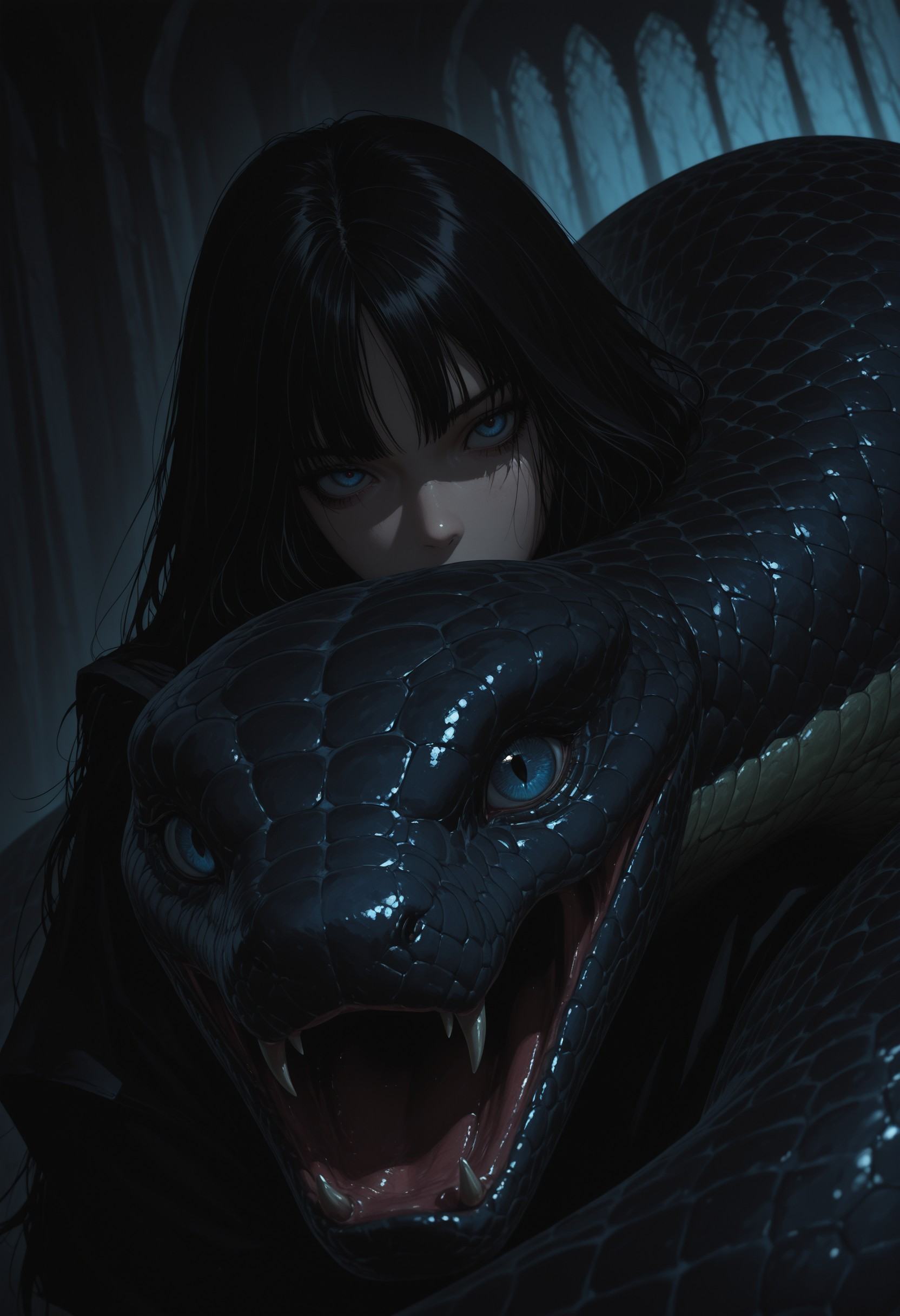 cryos2,  1girl,  blue eyes on Tensor.Art