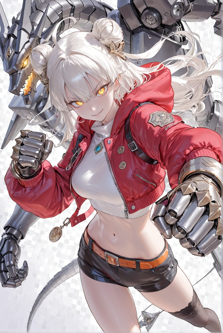 1girl,  seena_igame,  double bun on Tensor.Art
