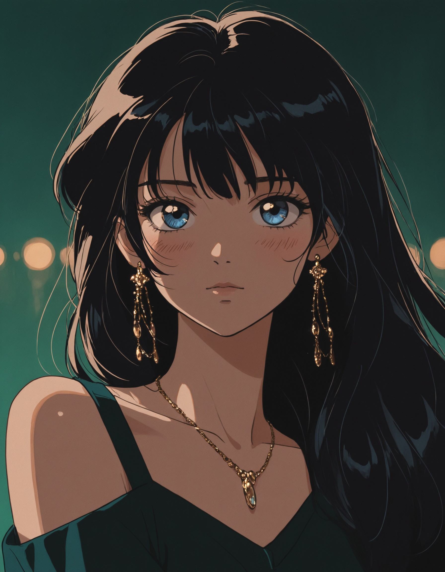 1girl,  jewelry,  earrings on Tensor.Art