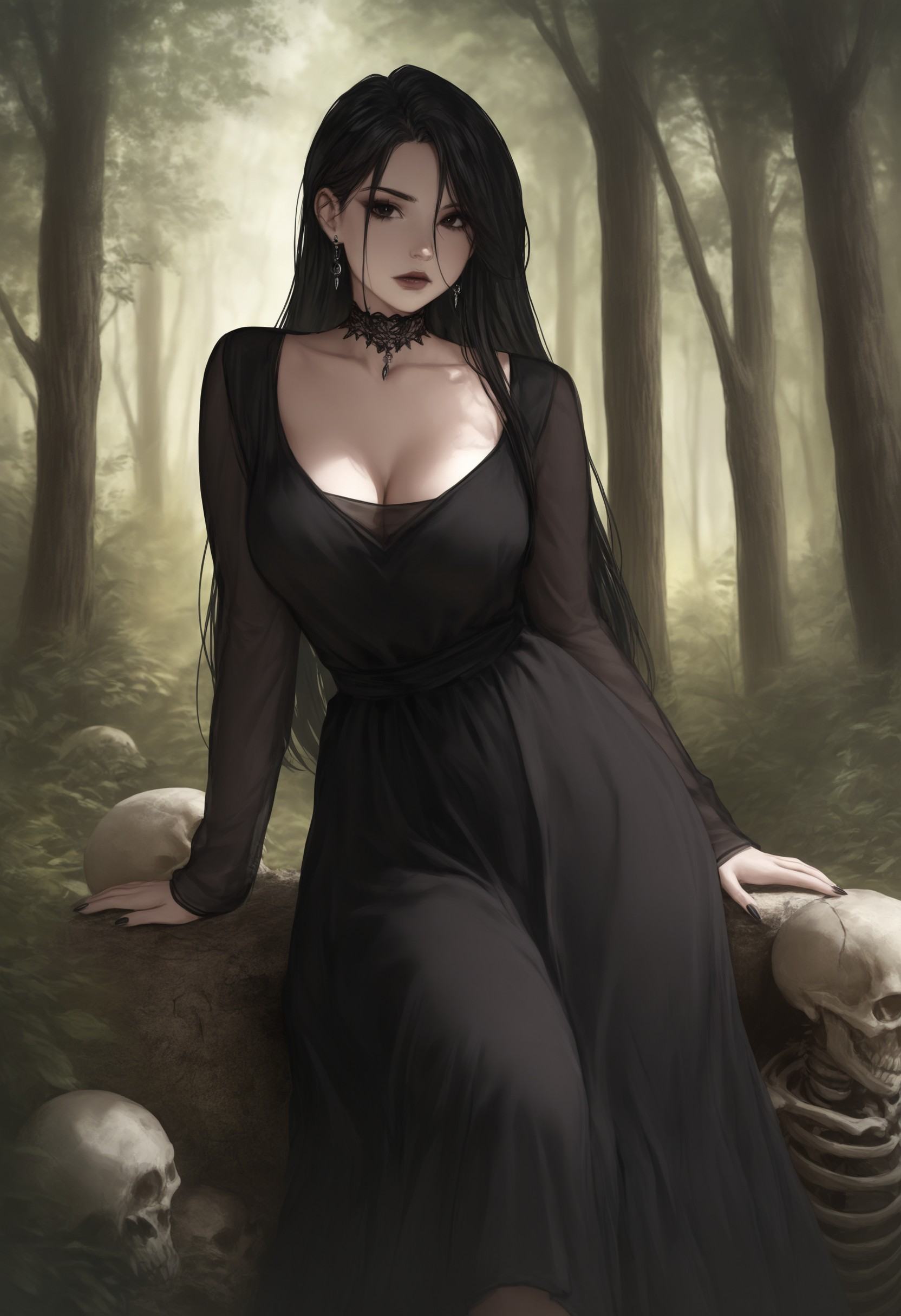 lriap2,  1girl,  black hair on Tensor.Art