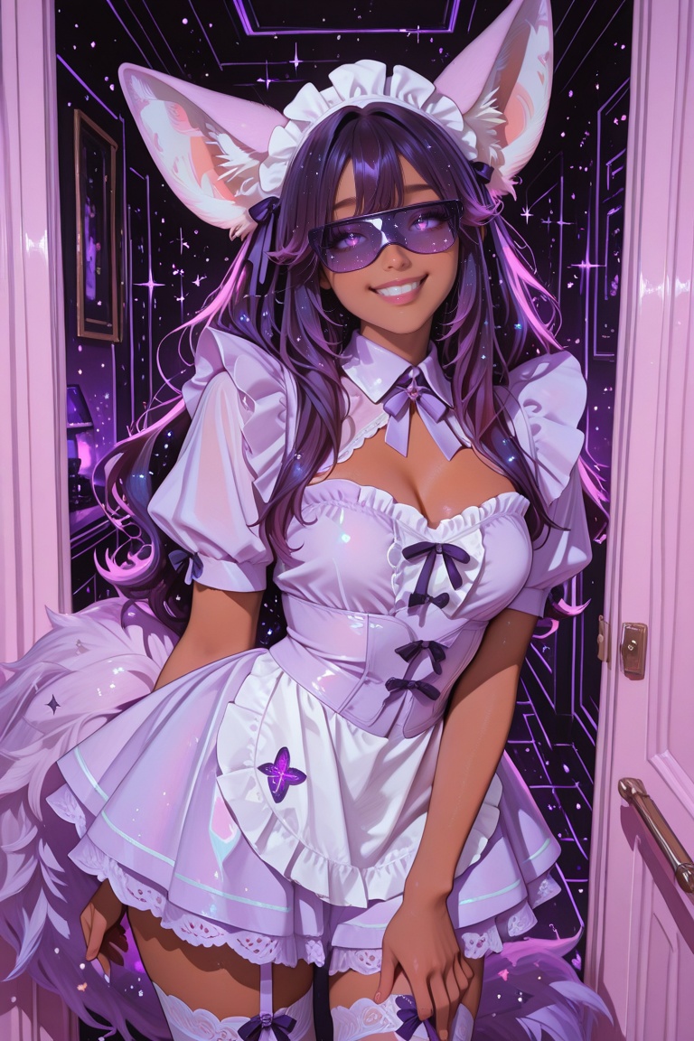 1girl,  Delta the fennec-girl,  beautiful anime-style female fennec character on Tensor.Art